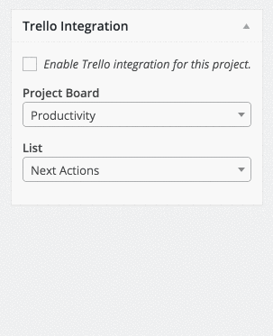 Trello List Select