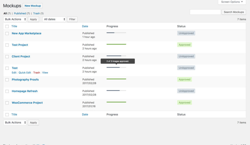 Artwork Approval Status
